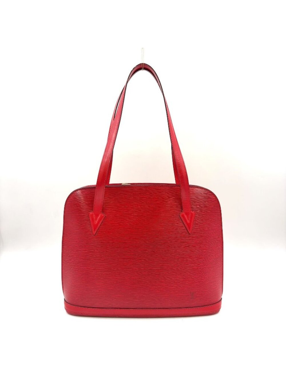 Louis Vuitton Lussac Epi Castilian Red Leather Shoulder Bag Gold